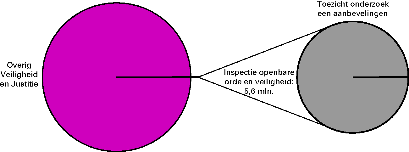 Realisatie Inspectie begrotingsuitgaven Veiligheid en Justitie € 11 438,5 miljoen Art. 29 Inspectie openbare orde en veiligheid 0,05%