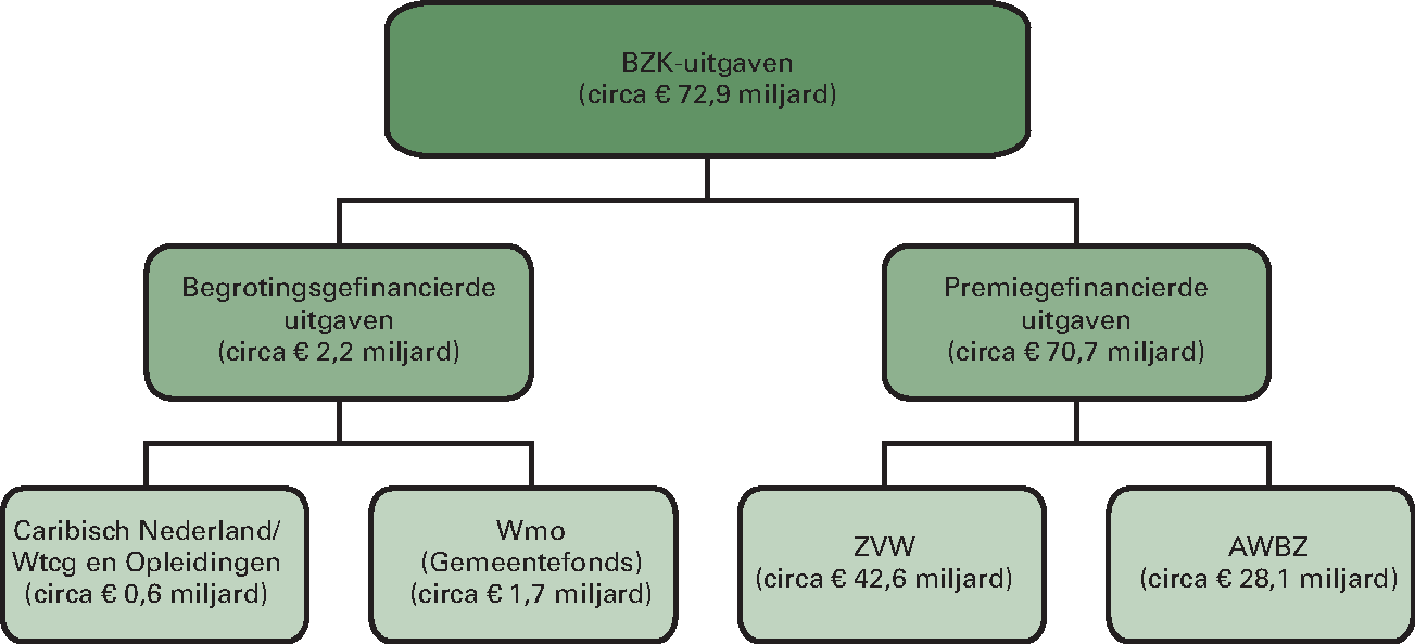 Overzicht 1: Bruto-BKZ-uitgaven naar financieringsbron